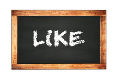 Siyah ahşap çerçeve okul tahtasına yazılmış metin gibi.