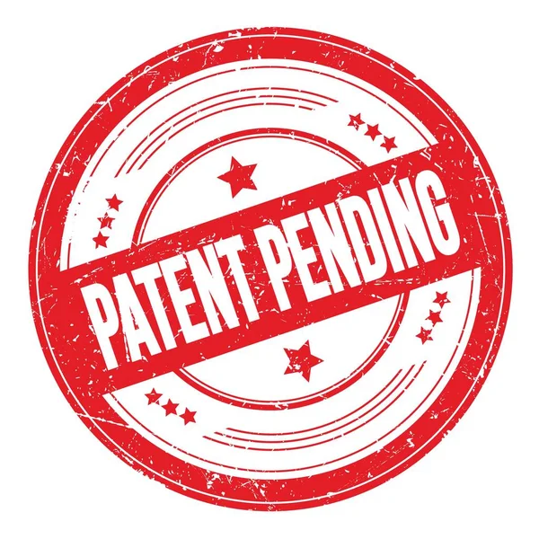 Patent Pending Κείμενο Κόκκινο Στρογγυλό Grungy Σφραγίδα Υφή — Φωτογραφία Αρχείου