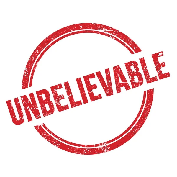 Kırmızı grungy vintage yuvarlak pulla yazılmış Inanılmaz metin.
