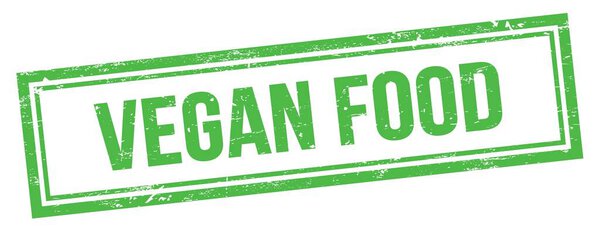 ВЕГАН ПИТАНИЕ текст на зеленой грандиозной винтажной марке прямоугольника.