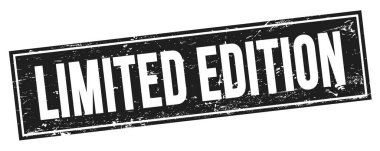 Siyah grungy dikdörtgen damga işareti üzerinde LIMITED EDITION metin.