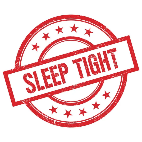 Sleep Tight Text Geschrieben Auf Rotem Runden Vintagestempel — Stockfoto