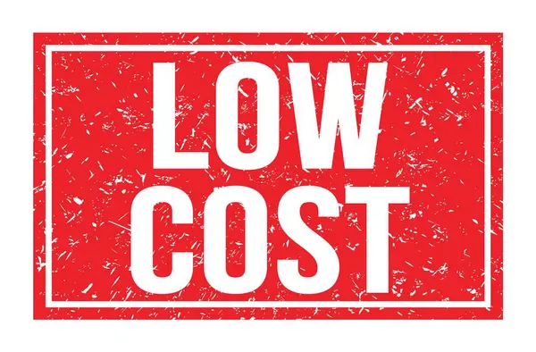 Düşük maliyet, kırmızı dikdörtgen mühür işareti üzerine yazılmış kelimeler