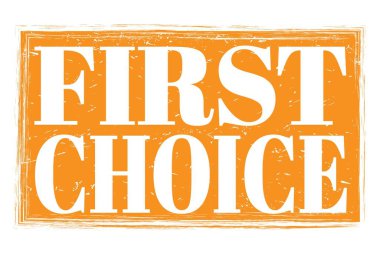 İLK SEÇİM, Turuncu kirli damga işareti üzerine yazılmış kelimeler