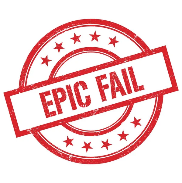 Epic Fail Text Written Red Vintage Rubber Stamp — Fotografia de Stock