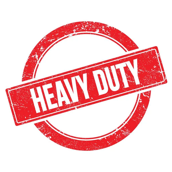 Kırmızı grungy yuvarlak vintage pul üzerinde HEAVY görevTY metin.