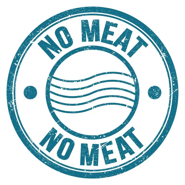 Meat Word Written Blue Postal Stamp Sign — Stok fotoğraf