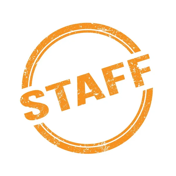 Turuncu grungy vintage yuvarlak damgalı personel metni.