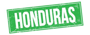 Yeşil grungy dikdörtgen damga işareti üzerine HONDURAS metni.