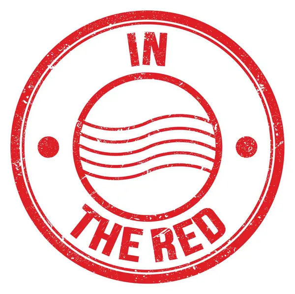 Kırmızı yuvarlak posta pulu işareti üzerine yazılmış kırmızı metin