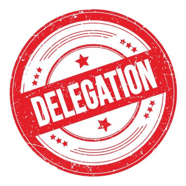 Kırmızı yuvarlak grungy doku damgasıyla ilgili yetkilendirme metni.