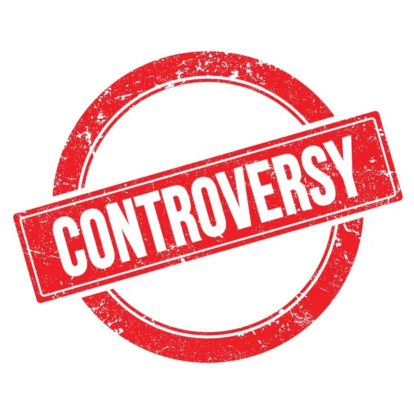 Kırmızı grungy yuvarlak vintage pul üzerinde Kontrol Metni.