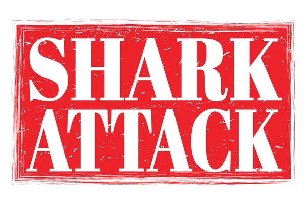 Shark Taarruz, kırmızı pul işareti üzerine yazılmış kelimeler