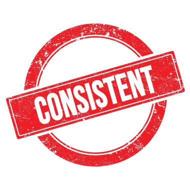 Kırmızı grungy yuvarlak vintage pulu üzerinde tutarlı metin.