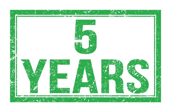 Years Words Written Green Rectangle Stamp Sign — Stock Photo, Image