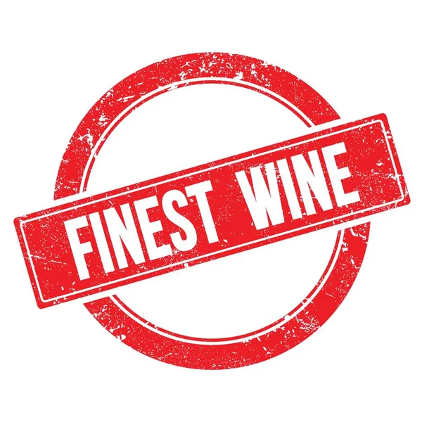 Finest Wine Words Written Red Stamp Sign — Foto de Stock