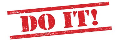 Yap şunu! Kırmızı grungy vintage kauçuk damga üzerine metin.