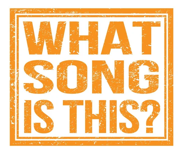 Bu hangi şarkı?, turuncu grungy işareti üzerine yazılmış