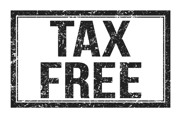 Tax Free Slova Napsaná Černém Obdélníkovém Razítku — Stock fotografie