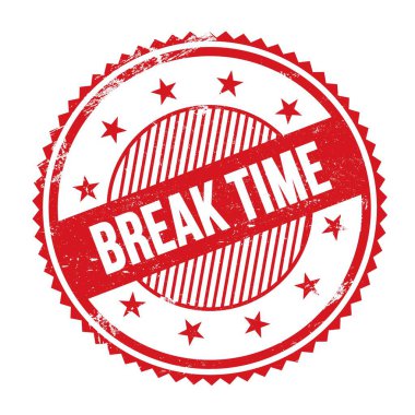 Kırılma Zamanı, kırmızı yuvarlak damga işareti üzerine yazılmış kelimeler