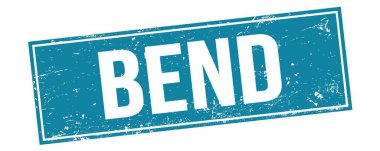 Mavi grungy dikdörtgen damga işareti üzerindeki benD metin.