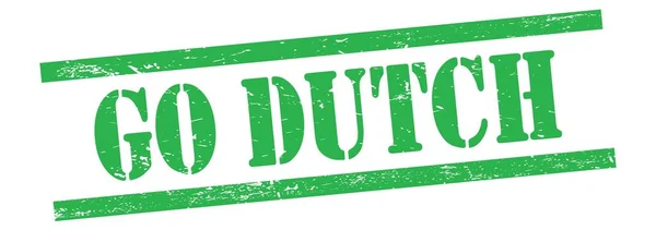 Голландский Текст Зеленый Большой Винтажный Резиновый Штамп — стоковое фото