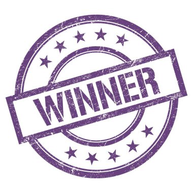 Mor menekşe üzerine yazılmış WINNER metni..
