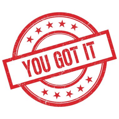 Kırmızı, yuvarlak, lastik damgalı bir IT mesajı aldın..