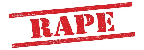 Текст Изнасилования Красной Резинке — стоковое фото