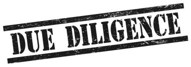 Siyah grungy dikdörtgen vintage damga üzerinde BEE DILIGENCE metin.