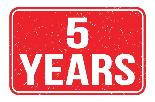 Years Words Written Red Rectangle Stamp Sign — Stock Photo, Image