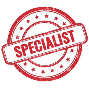 Kırmızı, eski, çirkin, yuvarlak, lastik damga üzerine özel metin..