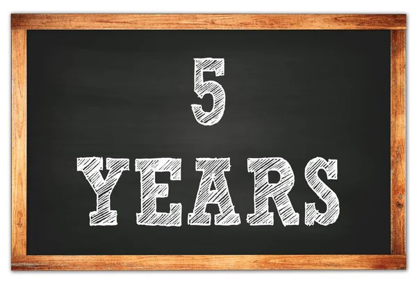 Years Written Black Wooden Frame School Blackboard — Stock Photo, Image