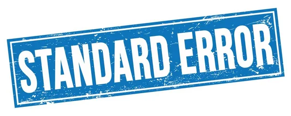 Standard Error Text Blue Grungy Rectangle Stamp Sign — Stock Photo, Image