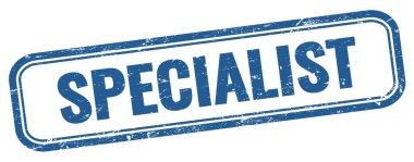 Mavi grungy vintage dikdörtgen damgalı özel metin.