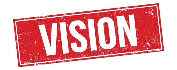 Текст VISION на знаке "красный прямоугольник".