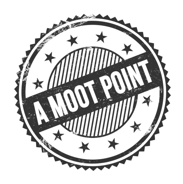 Текст Moot Point Написаний Чорному Круглому Штампі — стокове фото