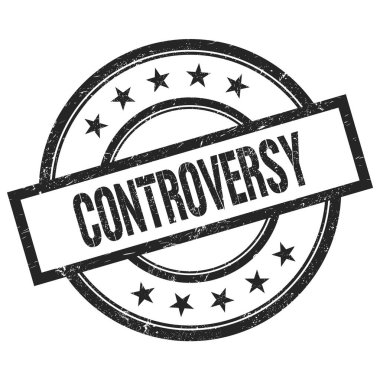 Siyah yuvarlak vintage kauçuk damga üzerine yazılmış Kontrol Yazısı.