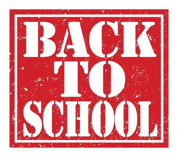 Back School Words Written Red Stamp Sign — Stock Photo, Image