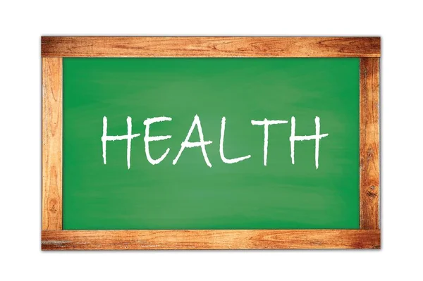 Health Text Written Green Wooden Frame School Blackboard — Stock Photo, Image