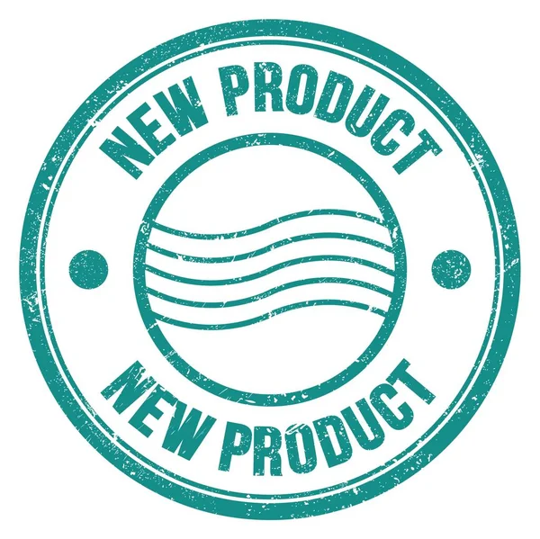 Mavi yuvarlak posta pulu tabelasına yazılmış yeni prodüksiyon kelimesi