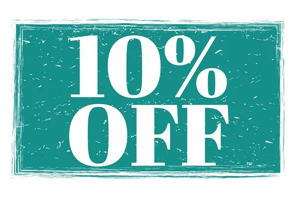 % 10 indirimli, mavi grungy mühür işareti üzerine yazılmış kelimeler