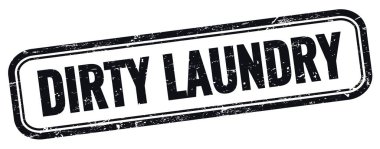 Siyah grungy vintage dikdörtgen damgalı kirli LAUNDRY metin.