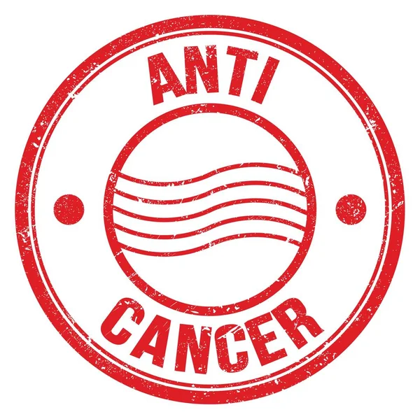 Teks Cancer Ditulis Pada Tanda Cap Merah Bulat — Stok Foto