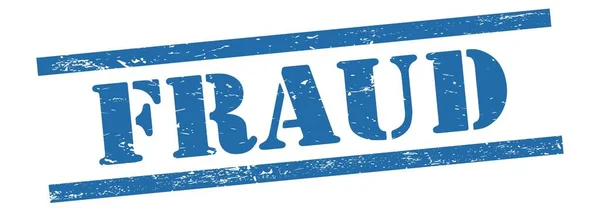 Fraud Text Blue Grungy Vintage Rubber Stamp — Stock Photo, Image