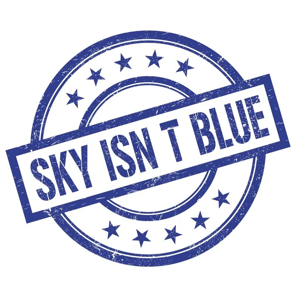 Sky Isn Blue Texto Escrito Azul Redondo Selo Borracha Vintage — Fotografia de Stock