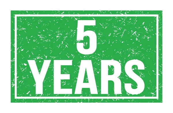 Years Words Written Green Rectangle Stamp Sign — Stock Photo, Image