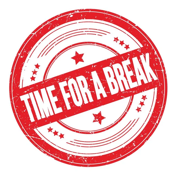 Kırmızı yuvarlak dokuma damgası üzerine kısa bir ara verme zamanı..