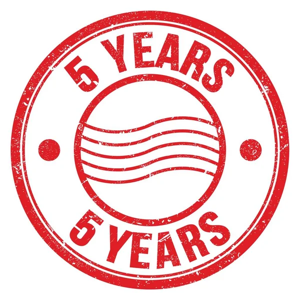 Years Word Written Red Postal Stamp Sign — Stock Photo, Image