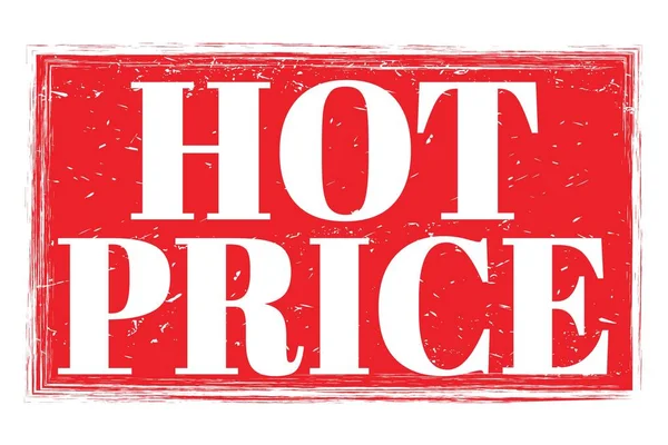 Hot Price Words Written Red Grungy Stamp Sign — Stock Photo, Image